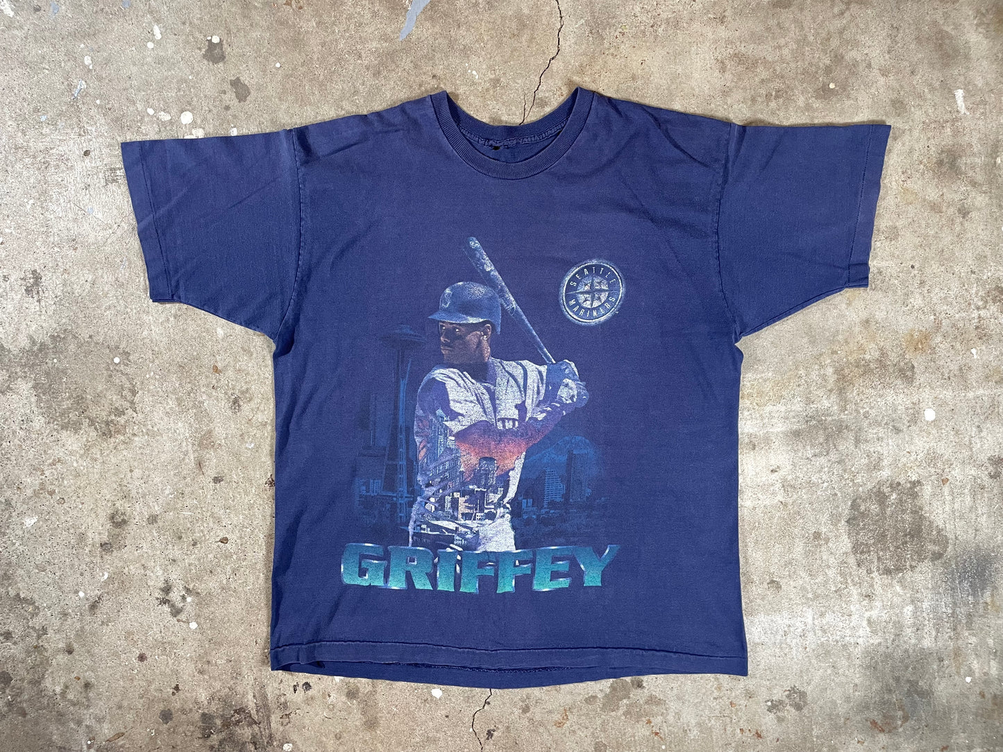 90s Seattle Mariners Ken Griffey Jr Seattle Skyline XL