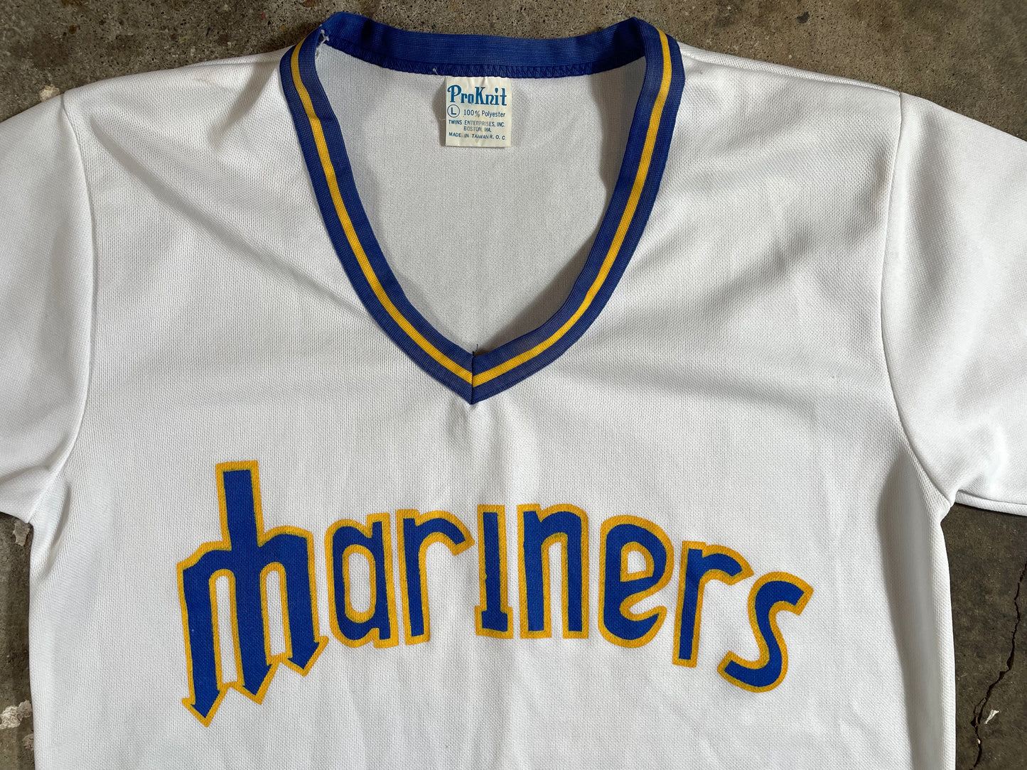 1977 Seattle Mariners Pro Knit Pullover Vintage Jersey Large