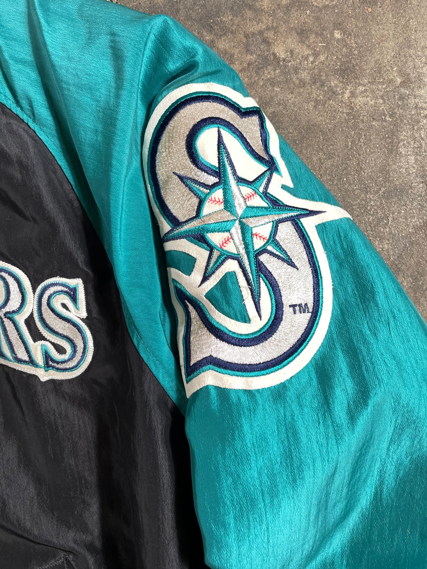 90s Seattle Mariners Starter Diamond Collection Bomber Jacket Large