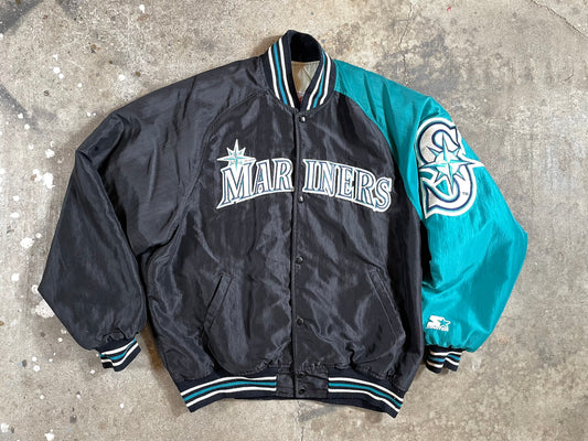 90s Seattle Mariners Starter Diamond Collection Bomber Jacket Large